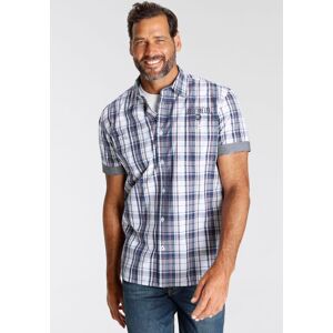 Kurzarmhemd MAN'S WORLD, Herren, Gr. XL (43/44), N-Gr, bunt (blau, rot, weiß, kariert), Web, Obermaterial: 100% Baumwolle, kariert, bequem, mit Umschlag abgesteppt krempelbar, Hemden Kurzarmhemd, mit kleinem Brustprint Kurzarmhemd MAN'S WORLD, Herren, Gr. XL (43/44), N-Gr, bunt (blau, rot, weiß, kariert), Web, Obermaterial: 100% Baumwolle, kariert, bequem, mit Umschlag abgesteppt krempelbar, Hemden Kurzarmhemd, mit kleinem Brustprint