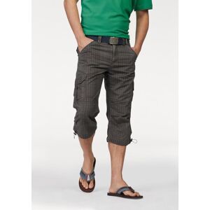 Cargobermudas MAN'S WORLD, Herren, Gr. 52, N-Gr, braun (grau, braun, kariert), Obermaterial: 100% Baumwolle, kariert, normal 3/4-Länge, Hosen Cargobermudas, in 3/4-Länge mit modischem Karomuster Cargobermudas MAN'S WORLD, Herren, Gr. 52, N-Gr, braun (grau, braun, kariert), Obermaterial: 100% Baumwolle, kariert, normal 3/4-Länge, Hosen Cargobermudas, in 3/4-Länge mit modischem Karomuster