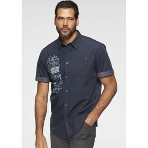 Kurzarmhemd MAN'S WORLD, Herren, Gr. M (39/40), N-Gr, blau (dunkelblau), Obermaterial: 100% Baumwolle, bedruckt, unifarben, bequem, abgestepptes Bündchen, Hemden Kurzarmhemd, mit Print Kurzarmhemd MAN'S WORLD, Herren, Gr. M (39/40), N-Gr, blau (dunkelblau), Obermaterial: 100% Baumwolle, bedruckt, unifarben, bequem, abgestepptes Bündchen, Hemden Kurzarmhemd, mit Print