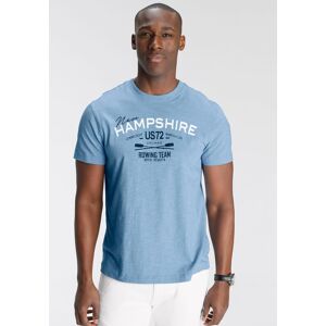 T-Shirt DELMAO, Herren, Gr. XXL (60/62), blau (hellblau melange), Single Jersey, Obermaterial: 90% Baumwolle, 10% Polyester, bedruckt, normal, Rundhals, Shirts T-Shirt, Kurzarm, lässige Passform, mit peppigem Print, Rundhals, casual T-Shirt DELMAO, Herren, Gr. XXL (60/62), blau (hellblau melange), Single Jersey, Obermaterial: 90% Baumwolle, 10% Polyester, bedruckt, normal, Rundhals, Shirts T-Shirt, Kurzarm, lässige Passform, mit peppigem Print, Rundhals, casual
