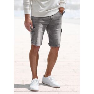 Shorts JOHN DEVIN "Bermuda, kurze Jogger Pants", Herren, Gr. 3XL (64/66), N-Gr, grau, Jeans, Obermaterial: 65% Baumwolle, 33% Polyester, 2% Elasthan, Destroyed-Effekte, regular fit kurz, Hosen Shorts, mit Cargotaschen, knielang, elastische Schlupf-Bermuda Shorts JOHN DEVIN "Bermuda, kurze Jogger Pants", Herren, Gr. 3XL (64/66), N-Gr, grau, Jeans, Obermaterial: 65% Baumwolle, 33% Polyester, 2% Elasthan, Destroyed-Effekte, regular fit kurz, Hosen Shorts, mit Cargotaschen, knielang, elastische Schlupf-Bermuda