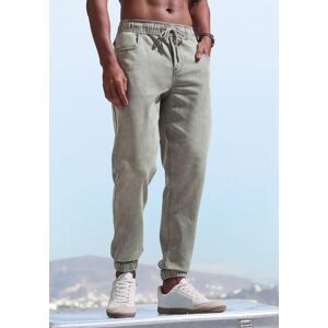 Jogger Pants JOHN DEVIN "Jogg Pants", Herren, Gr. S (44/46), N-Gr, grün (khaki, denim), Jeans, Obermaterial: 65% Baumwolle, 33% Polyester, 2% Elasthan, unifarben, bequem lang, Hosen Jogger Pants, Joggpants mit elastischem Bund aus weicher Stretch-Qualität Jogger Pants JOHN DEVIN "Jogg Pants", Herren, Gr. S (44/46), N-Gr, grün (khaki, denim), Jeans, Obermaterial: 65% Baumwolle, 33% Polyester, 2% Elasthan, unifarben, bequem lang, Hosen Jogger Pants, Joggpants mit elastischem Bund aus weicher Stretch-Qualität