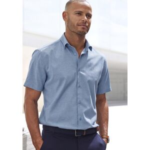H.I.S. Kurzarmhemd H.I.S "Regular-fit", Herren, Gr. XXL (45/46), N-Gr, blau, Web, Obermaterial: 67% Baumwolle, 30% Polyester, 3% Elasthan, unifarben, regular fit, abgesteppte Kante, Hemden Kurzarmhemd, elastisches Jaquard-Kurzarmhemd H.I.S. Kurzarmhemd H.I.S "Regular-fit", Herren, Gr. XXL (45/46), N-Gr, blau, Web, Obermaterial: 67% Baumwolle, 30% Polyester, 3% Elasthan, unifarben, regular fit, abgesteppte Kante, Hemden Kurzarmhemd, elastisches Jaquard-Kurzarmhemd
