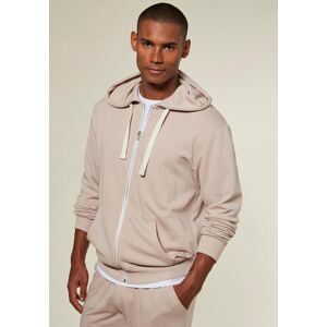 Kapuzensweatjacke KANGAROOS, Herren, Gr. L (52/54), beige, angeraute Sweatware, Obermaterial: 60% Baumwolle, 40% Polyester, unifarben, bequem normal, Rundhals, angesetztes Bündchen, Sweatjacken Kapuzensweatjacke, mit Kapuze, kontrast Zipper und kontrast B Kapuzensweatjacke KANGAROOS, Herren, Gr. L (52/54), beige, angeraute Sweatware, Obermaterial: 60% Baumwolle, 40% Polyester, unifarben, bequem normal, Rundhals, angesetztes Bündchen, Sweatjacken Kapuzensweatjacke, mit Kapuze, kontrast Zipper und kontrast B