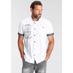 Kurzarmhemd MAN'S WORLD, Herren, Gr. XL (43/44), N-Gr, weiss (weiß), Obermaterial: 100% Baumwolle, bedruckt, unifarben, bequem, abgestepptes Bündchen, Hemden Kurzarmhemd, mit Print Kurzarmhemd MAN'S WORLD, Herren, Gr. XL (43/44), N-Gr, weiss (weiß), Obermaterial: 100% Baumwolle, bedruckt, unifarben, bequem, abgestepptes Bündchen, Hemden Kurzarmhemd, mit Print