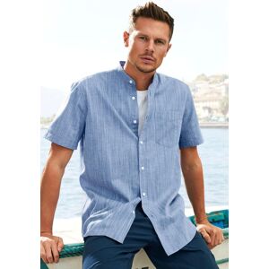 H.I.S. Kurzarmhemd H.I.S, Herren, Gr. M (39/40), N-Gr, blau, Web, Obermaterial: 100% Baumwolle, unifarben, regular fit, Rundhals, abgesteppte Kante, Hemden Kurzarmhemd, Regular Fit, Stehkragenhemd mit Brusttasche, reine Baumwolle H.I.S. Kurzarmhemd H.I.S, Herren, Gr. M (39/40), N-Gr, blau, Web, Obermaterial: 100% Baumwolle, unifarben, regular fit, Rundhals, abgesteppte Kante, Hemden Kurzarmhemd, Regular Fit, Stehkragenhemd mit Brusttasche, reine Baumwolle
