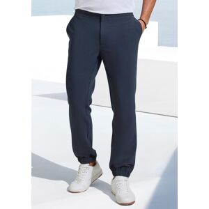 Stoffhose JOHN DEVIN "mit elastischen Bündchen", Herren, Gr. L, N-Gr, navy, Web, Obermaterial: 77% Polyester, 17% Viskose, 6% Elasthan, unifarben, regular fit lang, Hosen Stoffhose, aus leicht dehnbarer Webqualität Stoffhose JOHN DEVIN "mit elastischen Bündchen", Herren, Gr. L, N-Gr, navy, Web, Obermaterial: 77% Polyester, 17% Viskose, 6% Elasthan, unifarben, regular fit lang, Hosen Stoffhose, aus leicht dehnbarer Webqualität