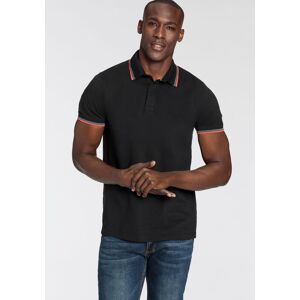 Poloshirt BRUNO BANANI, Herren, Gr. S (44/46), schwarz, Piqué, Obermaterial: 95% Baumwolle, 5% Elasthan, unifarben, schmal, Bündchen, Shirts Poloshirt, Kurzarm, schmal geschnitten, Colourblocking-Optik Poloshirt BRUNO BANANI, Herren, Gr. S (44/46), schwarz, Piqué, Obermaterial: 95% Baumwolle, 5% Elasthan, unifarben, schmal, Bündchen, Shirts Poloshirt, Kurzarm, schmal geschnitten, Colourblocking-Optik