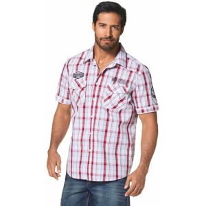 Kurzarmhemd MAN'S WORLD, Herren, Gr. M (39/40), N-Gr, bunt (weiß, rot, kariert), Obermaterial: 100% Baumwolle, kariert, bequem, Hemden Kurzarmhemd, mit modischen Applikationen Kurzarmhemd MAN'S WORLD, Herren, Gr. M (39/40), N-Gr, bunt (weiß, rot, kariert), Obermaterial: 100% Baumwolle, kariert, bequem, Hemden Kurzarmhemd, mit modischen Applikationen