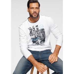 Langarmshirt MAN'S WORLD, Herren, Gr. 3XL (64/66), schwarz-weiss (weiß, schwarz), Single Jersey, Obermaterial: 100% Baumwolle, bedruckt, normal, Rundhals, Shirts Langarmshirt, langärmelige, bedruckt, Rundhalsausschnitt, aus Baumwolle Langarmshirt MAN'S WORLD, Herren, Gr. 3XL (64/66), schwarz-weiss (weiß, schwarz), Single Jersey, Obermaterial: 100% Baumwolle, bedruckt, normal, Rundhals, Shirts Langarmshirt, langärmelige, bedruckt, Rundhalsausschnitt, aus Baumwolle