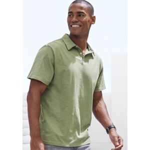 Poloshirt JOHN DEVIN "mit Slub-Garn Struktur", Herren, Gr. XXL (60/62), grün (khaki), Jersey, Obermaterial: 100% Baumwolle, meliert, bequem normal, Rundhals, abgesteppte Kante, Shirts Poloshirt, aus leichter, strukturierter Baumwollqualität Poloshirt JOHN DEVIN "mit Slub-Garn Struktur", Herren, Gr. XXL (60/62), grün (khaki), Jersey, Obermaterial: 100% Baumwolle, meliert, bequem normal, Rundhals, abgesteppte Kante, Shirts Poloshirt, aus leichter, strukturierter Baumwollqualität