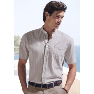 H.I.S. Kurzarmhemd H.I.S, Herren, Gr. XXXL (47/48), N-Gr, beige, Web, Obermaterial: 100% Baumwolle, unifarben, regular fit, Rundhals, abgesteppte Kante, Hemden Kurzarmhemd, Regular Fit, Stehkragenhemd mit Brusttasche, reine Baumwolle H.I.S. Kurzarmhemd H.I.S, Herren, Gr. XXXL (47/48), N-Gr, beige, Web, Obermaterial: 100% Baumwolle, unifarben, regular fit, Rundhals, abgesteppte Kante, Hemden Kurzarmhemd, Regular Fit, Stehkragenhemd mit Brusttasche, reine Baumwolle