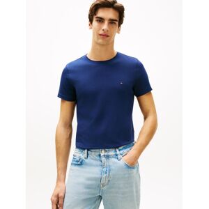 T-Shirt TOMMY HILFIGER "STRETCH SLIM FIT", Herren, Gr. XXL, carbon navy, Jersey, Obermaterial: 96% Baumwolle, 4% Elasthan, slim fit normal, Rundhals, Shirts T-Shirt, unifarben, casual, slim fit, Baumwollmix, Rundhals T-Shirt TOMMY HILFIGER "STRETCH SLIM FIT", Herren, Gr. XXL, carbon navy, Jersey, Obermaterial: 96% Baumwolle, 4% Elasthan, slim fit normal, Rundhals, Shirts T-Shirt, unifarben, casual, slim fit, Baumwollmix, Rundhals
