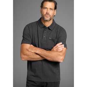 Poloshirt MAN'S WORLD, Herren, Gr. 4XL (68/70), schwarz (anthra melange), Single Jersey, Obermaterial: 60% Baumwolle, 40% Polyester, meliert, normal, Shirts Poloshirt, mit Brusttasche Poloshirt MAN'S WORLD, Herren, Gr. 4XL (68/70), schwarz (anthra melange), Single Jersey, Obermaterial: 60% Baumwolle, 40% Polyester, meliert, normal, Shirts Poloshirt, mit Brusttasche