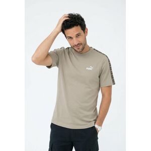 T-Shirt PUMA "ESS TAPE TEE", Herren, Gr. XXL, beige (lux army), Jersey, Obermaterial: 100% Baumwolle, bedruckt, regular fit normal, Rundhals, Shirts T-Shirt, sportlicher Stil, Kurzarm, aus Baumwolle T-Shirt PUMA "ESS TAPE TEE", Herren, Gr. XXL, beige (lux army), Jersey, Obermaterial: 100% Baumwolle, bedruckt, regular fit normal, Rundhals, Shirts T-Shirt, sportlicher Stil, Kurzarm, aus Baumwolle