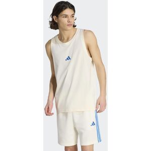 Tanktop ADIDAS SPORTSWEAR "M SL TANK", Herren, Gr. S, beige (sanftes weiß, lucid ray blau), Obermaterial: 100% Baumwolle, normal, Rundhals, Tops Tanktop, ohne Verschluss, aus Baumwolle, mit Rundhalsausschnitt Tanktop ADIDAS SPORTSWEAR "M SL TANK", Herren, Gr. S, beige (sanftes weiß, lucid ray blau), Obermaterial: 100% Baumwolle, normal, Rundhals, Tops Tanktop, ohne Verschluss, aus Baumwolle, mit Rundhalsausschnitt