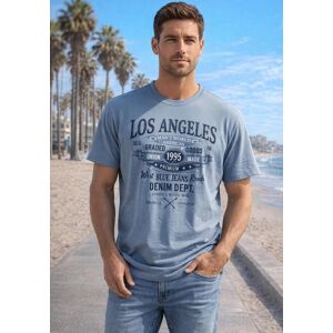 T-Shirt MAN'S WORLD, Herren, Gr. 3XL (64/66), blau (blaugrau), Single Jersey, Obermaterial: 100% Baumwolle, bedruckt, normal, Rundhals, Shirts T-Shirt, Kurzarm, mit Print, Rundhalsausschnitt, aus Baumwolle T-Shirt MAN'S WORLD, Herren, Gr. 3XL (64/66), blau (blaugrau), Single Jersey, Obermaterial: 100% Baumwolle, bedruckt, normal, Rundhals, Shirts T-Shirt, Kurzarm, mit Print, Rundhalsausschnitt, aus Baumwolle
