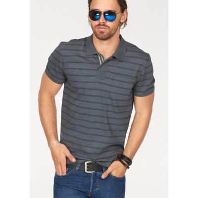 Poloshirt OCEAN SPORTSWEAR, Herren, Gr. XXL (60/62), grau, Single Jersey, Obermaterial: 60% Baumwolle, 40% Polyester, geringelt, Basic, Rundhals, Rippbündchen, Shirts Poloshirt, Kurzarm, Basic-Passform, mit klassischem Polokragen Poloshirt OCEAN SPORTSWEAR, Herren, Gr. XXL (60/62), grau, Single Jersey, Obermaterial: 60% Baumwolle, 40% Polyester, geringelt, Basic, Rundhals, Rippbündchen, Shirts Poloshirt, Kurzarm, Basic-Passform, mit klassischem Polokragen