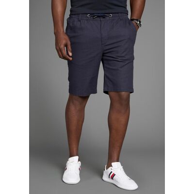 Bermudas DELMAO "aus Leinen", Herren, Gr. 3XL, N-Gr, blau (marine), Web, Obermaterial: 55% Leinen, 45% Baumwolle, Leinenoptik, bequem kniefrei, Hosen Bermudas, Lässige Bermudas Bermudas DELMAO "aus Leinen", Herren, Gr. 3XL, N-Gr, blau (marine), Web, Obermaterial: 55% Leinen, 45% Baumwolle, Leinenoptik, bequem kniefrei, Hosen Bermudas, Lässige Bermudas