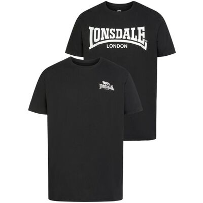T-Shirt LONSDALE "PIDDINGHOE", Herren, Gr. S (44/46), schwarz, Single Jersey, Obermaterial: 100% Baumwolle, Rundhals, Shirts T-Shirt T-Shirt LONSDALE "PIDDINGHOE", Herren, Gr. S (44/46), schwarz, Single Jersey, Obermaterial: 100% Baumwolle, Rundhals, Shirts T-Shirt