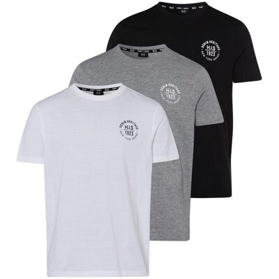 H.I.S. T-Shirt H.I.S, Herren, Gr. 3XL (64/66), schwarz-weiss (beige, mitte), Single Jersey, Obermaterial: 100% Baumwolle. Obermaterial Melange: 85% Baumwolle, 15% Viskose, bedruckt, schmal, Rundhals, gerader Abschluss, Shirts T-Shirt, schmal geschnitten, H.I.S. T-Shirt H.I.S, Herren, Gr. 3XL (64/66), schwarz-weiss (beige, mitte), Single Jersey, Obermaterial: 100% Baumwolle. Obermaterial Melange: 85% Baumwolle, 15% Viskose, bedruckt, schmal, Rundhals, gerader Abschluss, Shirts T-Shirt, schmal geschnitten,