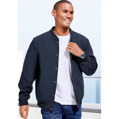 Blouson JOHN DEVIN "mit Rippkragen", Herren, Gr. M, navy, Web, Obermaterial: 77% Polyester, 17% Viskose, 6% Elasthan. Futter: 100% Polyester, unifarben, regular fit hüftlang, Rundhals, elastischer Bund, Jacken Blouson, Übergangsjacke mit Innentasche, aus Blouson JOHN DEVIN "mit Rippkragen", Herren, Gr. M, navy, Web, Obermaterial: 77% Polyester, 17% Viskose, 6% Elasthan. Futter: 100% Polyester, unifarben, regular fit hüftlang, Rundhals, elastischer Bund, Jacken Blouson, Übergangsjacke mit Innentasche, aus