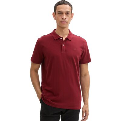 Poloshirt TOM TAILOR "Basic", Herren, Gr. XXL, rot (bordeaux), Piqué, Obermaterial: 100% Baumwolle, unifarben, normal, Flachstrickbündchen, Shirts Poloshirt, Baumwoll-Piqué Poloshirt TOM TAILOR "Basic", Herren, Gr. XXL, rot (bordeaux), Piqué, Obermaterial: 100% Baumwolle, unifarben, normal, Flachstrickbündchen, Shirts Poloshirt, Baumwoll-Piqué