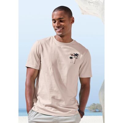 Beach Time T-Shirt BEACHTIME "mit grossem Rückenprint", Herren, Gr. XXL (60/62), beige, Single Jersey, Obermaterial: 100% Baumwolle, bedruckt, regular fit, Rundhals, abgesteppte Kante, Shirts T-Shirt, Regular-Fit, mit Print vorn und hinten Beach Time T-Shirt BEACHTIME "mit grossem Rückenprint", Herren, Gr. XXL (60/62), beige, Single Jersey, Obermaterial: 100% Baumwolle, bedruckt, regular fit, Rundhals, abgesteppte Kante, Shirts T-Shirt, Regular-Fit, mit Print vorn und hinten