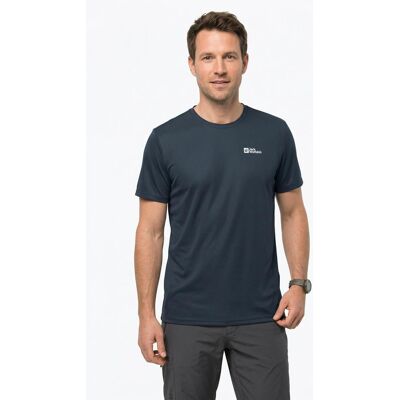 Funktionsshirt JACK WOLFSKIN "TECH T M", Herren, Gr. XXL, blau (midnight sky), Obermaterial: 100% Polyester, normal, Rundhals, Shirts Funktionsshirt Funktionsshirt JACK WOLFSKIN "TECH T M", Herren, Gr. XXL, blau (midnight sky), Obermaterial: 100% Polyester, normal, Rundhals, Shirts Funktionsshirt