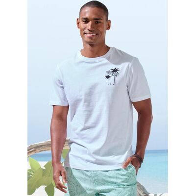 Beach Time T-Shirt BEACHTIME "mit grossem Rückenprint", Herren, Gr. XXL (60/62), weiss (weiß), Single Jersey, Obermaterial: 100% Baumwolle, bedruckt, regular fit, Rundhals, abgesteppte Kante, Shirts T-Shirt, Regular-Fit, mit Print vorn und hinten Beach Time T-Shirt BEACHTIME "mit grossem Rückenprint", Herren, Gr. XXL (60/62), weiss (weiß), Single Jersey, Obermaterial: 100% Baumwolle, bedruckt, regular fit, Rundhals, abgesteppte Kante, Shirts T-Shirt, Regular-Fit, mit Print vorn und hinten