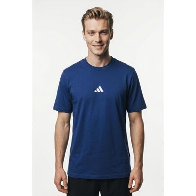 T-Shirt ADIDAS SPORTSWEAR "ESSENTIALS SMALL LOGO SINGLE JERSEY", Herren, Gr. 3XL, blau (dunkelblau, weiß), Obermaterial: 100% Baumwolle, normal, Rundhals, Shirts T-Shirt, sportliches Kurzarmshirt, mit Rundhalsausschnitt T-Shirt ADIDAS SPORTSWEAR "ESSENTIALS SMALL LOGO SINGLE JERSEY", Herren, Gr. 3XL, blau (dunkelblau, weiß), Obermaterial: 100% Baumwolle, normal, Rundhals, Shirts T-Shirt, sportliches Kurzarmshirt, mit Rundhalsausschnitt