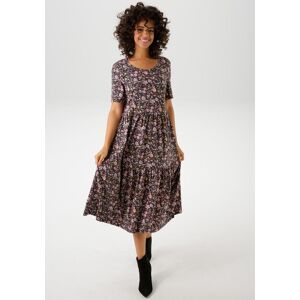 Sommerkleid ANISTON CASUAL, Damen, Gr. 40, N-Gr, marine, maismoosgrün, weiß, rosa, pink, blau, bordeaux, braun, Single Jersey, Obermaterial: 95% Baumwolle, 5% Elasthan, bedruckt, geblümt, figurumspielend wadenlang, Rundhals, Kleider Sommerkleid, mit farbe Sommerkleid ANISTON CASUAL, Damen, Gr. 40, N-Gr, marine, maismoosgrün, weiß, rosa, pink, blau, bordeaux, braun, Single Jersey, Obermaterial: 95% Baumwolle, 5% Elasthan, bedruckt, geblümt, figurumspielend wadenlang, Rundhals, Kleider Sommerkleid, mit farbe