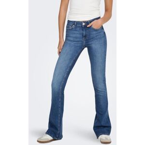 Bootcut-Jeans ONLY "ONLBLUSH – Bootcut-Jeans mit Mid Waist für bequeme Silhouette", Damen, Gr. M (38), Länge 32, blau (medium blau denim), Denim/Jeans, Obermaterial: 92% Baumwolle, 6% Elastomultiester, 2% Elasthan, Abriebeffekte, bootcut fit, Jeans Bootcu Bootcut-Jeans ONLY "ONLBLUSH – Bootcut-Jeans mit Mid Waist für bequeme Silhouette", Damen, Gr. M (38), Länge 32, blau (medium blau denim), Denim/Jeans, Obermaterial: 92% Baumwolle, 6% Elastomultiester, 2% Elasthan, Abriebeffekte, bootcut fit, Jeans Bootcu