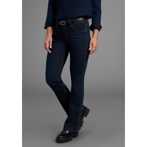 Bootcut-Jeans ARIZONA "Bund mit seitlichem Gummizugeinsatz", Damen, Gr. 46, N-Gr, blau (rinsed), Jeans, Obermaterial: 98% Baumwolle, 2% Elasthan, Basic, bootcut fit lang, Jeans Bootcut-Jeans, hohe Leibhöhe, Bootcut, mit Stretch, klassischer 5-Pocket-Style Bootcut-Jeans ARIZONA "Bund mit seitlichem Gummizugeinsatz", Damen, Gr. 46, N-Gr, blau (rinsed), Jeans, Obermaterial: 98% Baumwolle, 2% Elasthan, Basic, bootcut fit lang, Jeans Bootcut-Jeans, hohe Leibhöhe, Bootcut, mit Stretch, klassischer 5-Pocket-Style