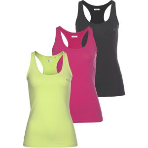 H.I.S. Tanktop H.I.S, Damen, Gr. 40, bunt (schwarz, limette, pink), Obermaterial: 95% Baumwolle, 5% Elasthan, unifarben, Basic, figurumspielend, Rundhals, Tops Tanktop, Softer Feinripp mit elastischer Baumwolle für hohen Tragekomfort H.I.S. Tanktop H.I.S, Damen, Gr. 40, bunt (schwarz, limette, pink), Obermaterial: 95% Baumwolle, 5% Elasthan, unifarben, Basic, figurumspielend, Rundhals, Tops Tanktop, Softer Feinripp mit elastischer Baumwolle für hohen Tragekomfort
