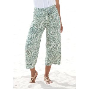 Beach Time Culotte BEACHTIME, Damen, Gr. 34, N-Gr, grün (grün bedruckt), Jersey, Obermaterial: 95% Viskose, 5% Elasthan, bedruckt, figurumspielend 3/4-Länge, Hosen Culotte, mit Blätterdruck und Bindeband, luftig-leichte Sommerhose Beach Time Culotte BEACHTIME, Damen, Gr. 34, N-Gr, grün (grün bedruckt), Jersey, Obermaterial: 95% Viskose, 5% Elasthan, bedruckt, figurumspielend 3/4-Länge, Hosen Culotte, mit Blätterdruck und Bindeband, luftig-leichte Sommerhose