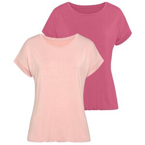 Kurzarmshirt VIVANCE "mit Gummizug im Bund", Damen, Gr. 36/38, bunt (rose, beere), Obermaterial: 95% Viskose, 5% Elasthan, unifarben, Basic, figurumspielend normal, Rundhals, angeschnitten, Shirts Kurzarmshirt, aus weichem Viskose-Stretch Kurzarmshirt VIVANCE "mit Gummizug im Bund", Damen, Gr. 36/38, bunt (rose, beere), Obermaterial: 95% Viskose, 5% Elasthan, unifarben, Basic, figurumspielend normal, Rundhals, angeschnitten, Shirts Kurzarmshirt, aus weichem Viskose-Stretch