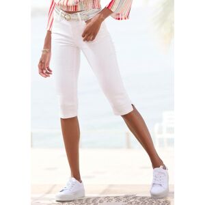 Beach Time 3/4-Hose BEACHTIME, Damen, Gr. 42, N-Gr, weiss (weiß), Denim/Jeans, Obermaterial: 98% Baumwolle, 2% Elasthan, unifarben, Basic, figurbetont 3/4-Länge, Hosen 3/4-Hose, mit Elasthan, Caprihose, Sommerhose Beach Time 3/4-Hose BEACHTIME, Damen, Gr. 42, N-Gr, weiss (weiß), Denim/Jeans, Obermaterial: 98% Baumwolle, 2% Elasthan, unifarben, Basic, figurbetont 3/4-Länge, Hosen 3/4-Hose, mit Elasthan, Caprihose, Sommerhose