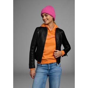 Lederjacke ALPENBLITZ "Athen", Damen, Gr. 36, schwarz, Obermaterial: 100% Lammnappaleder. Futter: 100% Polyester, unifarben, sehr figurbetont kurz, abgesteppte Kante mit Reissverschluss, Jacken Lederjacke, aus weichem Lammnappaleder, figurbetonter Schnitt Lederjacke ALPENBLITZ "Athen", Damen, Gr. 36, schwarz, Obermaterial: 100% Lammnappaleder. Futter: 100% Polyester, unifarben, sehr figurbetont kurz, abgesteppte Kante mit Reissverschluss, Jacken Lederjacke, aus weichem Lammnappaleder, figurbetonter Schnitt