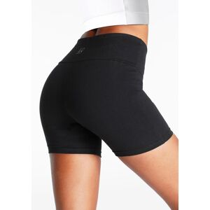 Shorts LASCANA, Damen, Gr. 44/46, N-Gr, schwarz, Single Jersey, Obermaterial: 95% Baumwolle, 5% Elasthan, unifarben, Basic, kurz, Hosen Shorts, mit breitem Bündchen und Logodruck, Loungewear Shorts LASCANA, Damen, Gr. 44/46, N-Gr, schwarz, Single Jersey, Obermaterial: 95% Baumwolle, 5% Elasthan, unifarben, Basic, kurz, Hosen Shorts, mit breitem Bündchen und Logodruck, Loungewear