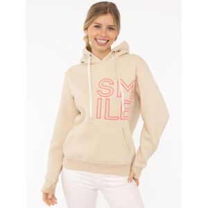 Hoodie ZWILLINGSHERZ "Alissa 2.0", Damen, Gr. XXL, beige, Sweatware, Obermaterial: 50% Baumwolle, 50% Polyester, bedruckt, unifarben, hüftbedeckend, ohne Ausschnitt, Rippbündchen, Sweatshirts Hoodie, mit SMILE Stickerei vorne und hinten Hoodie ZWILLINGSHERZ "Alissa 2.0", Damen, Gr. XXL, beige, Sweatware, Obermaterial: 50% Baumwolle, 50% Polyester, bedruckt, unifarben, hüftbedeckend, ohne Ausschnitt, Rippbündchen, Sweatshirts Hoodie, mit SMILE Stickerei vorne und hinten