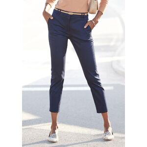 Chinohose VIVANCE, Damen, Gr. 34, N-Gr, blau (marine), Web, Obermaterial: 98% Baumwolle, 2% Elasthan. Gürtel: 100% Polyurethan, unifarben, figurumspielend knöchellang, Hosen Chinohose, in klassischer Basic-Form, Stoffhose, Business-Look Chinohose VIVANCE, Damen, Gr. 34, N-Gr, blau (marine), Web, Obermaterial: 98% Baumwolle, 2% Elasthan. Gürtel: 100% Polyurethan, unifarben, figurumspielend knöchellang, Hosen Chinohose, in klassischer Basic-Form, Stoffhose, Business-Look
