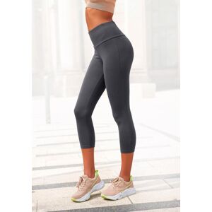 Caprileggings LASCANA, Damen, Gr. 32/34, N-Gr, grau (anthrazit), Single Jersey, Obermaterial: 95% Baumwolle, 5% Elasthan, unifarben, Basic, Basic kniebedeckend, Hosen Caprileggings, mit breitem weichem Bündchen, Loungewear Caprileggings LASCANA, Damen, Gr. 32/34, N-Gr, grau (anthrazit), Single Jersey, Obermaterial: 95% Baumwolle, 5% Elasthan, unifarben, Basic, Basic kniebedeckend, Hosen Caprileggings, mit breitem weichem Bündchen, Loungewear