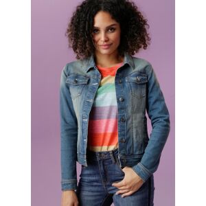 Jeansjacke ANISTON CASUAL, Damen, Gr. 34, blau (used, blau), Web, Obermaterial: 98% Baumwolle, 2% Elasthan, used, figurbetont kurz, Ärmel mit Ärmelschlitz 1-Knopf-Manschette mit Knöpfen, Jacken Jeansjacke, in Used-Waschung Jeansjacke ANISTON CASUAL, Damen, Gr. 34, blau (used, blau), Web, Obermaterial: 98% Baumwolle, 2% Elasthan, used, figurbetont kurz, Ärmel mit Ärmelschlitz 1-Knopf-Manschette mit Knöpfen, Jacken Jeansjacke, in Used-Waschung