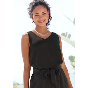 Blusentop VIVANCE, Damen, Gr. 38, schwarz, Web, Obermaterial: 100% Polyester, unifarben, figurumspielend hüftlang, V-Ausschnitt, Blusen Blusentop, mit V-Ausschnitt, Basic, Damentop Blusentop VIVANCE, Damen, Gr. 38, schwarz, Web, Obermaterial: 100% Polyester, unifarben, figurumspielend hüftlang, V-Ausschnitt, Blusen Blusentop, mit V-Ausschnitt, Basic, Damentop