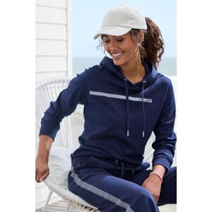 H.I.S. Hoodie H.I.S, Damen, Gr. 48/50, blau (marine), Interlock, Obermaterial: 60% Baumwolle, 40% Polyester, bedruckt, unifarben, Basic, bequem hüftlang, ohne Ausschnitt, Rippbündchen, Sweatshirts Hoodie, mit Streifenprint, Loungewear H.I.S. Hoodie H.I.S, Damen, Gr. 48/50, blau (marine), Interlock, Obermaterial: 60% Baumwolle, 40% Polyester, bedruckt, unifarben, Basic, bequem hüftlang, ohne Ausschnitt, Rippbündchen, Sweatshirts Hoodie, mit Streifenprint, Loungewear