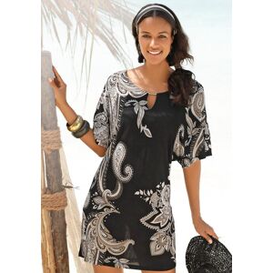 Jerseykleid LASCANA, Damen, Gr. 32/34, N-Gr, bunt (bedruckt), Jersey, Obermaterial: 100% Viskose, figurumspielend kurz, V-Ausschnitt, Kleider Jerseykleid, mit Zierdetail am Ausschnitt, sommerliches Tunikakleid, Strandkleid Jerseykleid LASCANA, Damen, Gr. 32/34, N-Gr, bunt (bedruckt), Jersey, Obermaterial: 100% Viskose, figurumspielend kurz, V-Ausschnitt, Kleider Jerseykleid, mit Zierdetail am Ausschnitt, sommerliches Tunikakleid, Strandkleid
