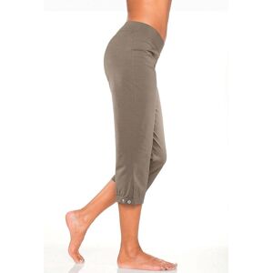 H.I.S. Caprihose H.I.S, Damen, Gr. 48/50, N-Gr, grün (khaki), Single Jersey, Obermaterial: 94% Baumwolle, 6% Elasthan, unifarben, Basic, bequem 3/4-Länge, Hosen Caprihose, mit verstellbarem Saum, Loungewear H.I.S. Caprihose H.I.S, Damen, Gr. 48/50, N-Gr, grün (khaki), Single Jersey, Obermaterial: 94% Baumwolle, 6% Elasthan, unifarben, Basic, bequem 3/4-Länge, Hosen Caprihose, mit verstellbarem Saum, Loungewear
