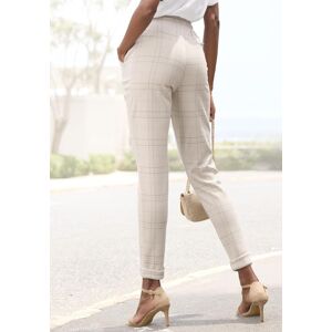 Jogger Pants VIVANCE, Damen, Gr. 44, N-Gr, beige (beige, rosa kariert), Stoff, Obermaterial: 79% Polyester, 19% Viskose, 2% Elasthan, kariert, figurumspielend knöchelfrei, Hosen Jogger Pants, mit Karomuster, Schlupfhose, enge Passform, casual-chic Jogger Pants VIVANCE, Damen, Gr. 44, N-Gr, beige (beige, rosa kariert), Stoff, Obermaterial: 79% Polyester, 19% Viskose, 2% Elasthan, kariert, figurumspielend knöchelfrei, Hosen Jogger Pants, mit Karomuster, Schlupfhose, enge Passform, casual-chic