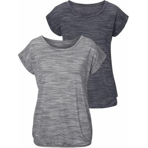 Beach Time Kurzarmshirt BEACHTIME "mit Struktureffekt", Damen, Gr. 36/38, schwarz (schwarz, meliert, grau, meliert), Obermaterial: 85% Polyester, 15% Viskose, meliert, Basic, bequem, Rundhals, Umschlagsaum, Shirts Kurzarmshirt, aus pflegeleichter Qualität Beach Time Kurzarmshirt BEACHTIME "mit Struktureffekt", Damen, Gr. 36/38, schwarz (schwarz, meliert, grau, meliert), Obermaterial: 85% Polyester, 15% Viskose, meliert, Basic, bequem, Rundhals, Umschlagsaum, Shirts Kurzarmshirt, aus pflegeleichter Qualität